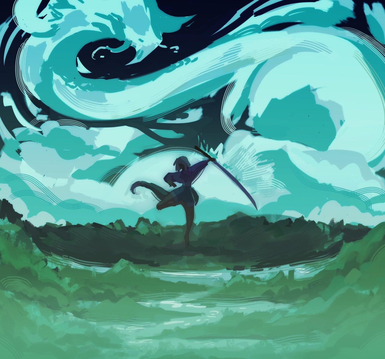 Opal the Dragon concept art