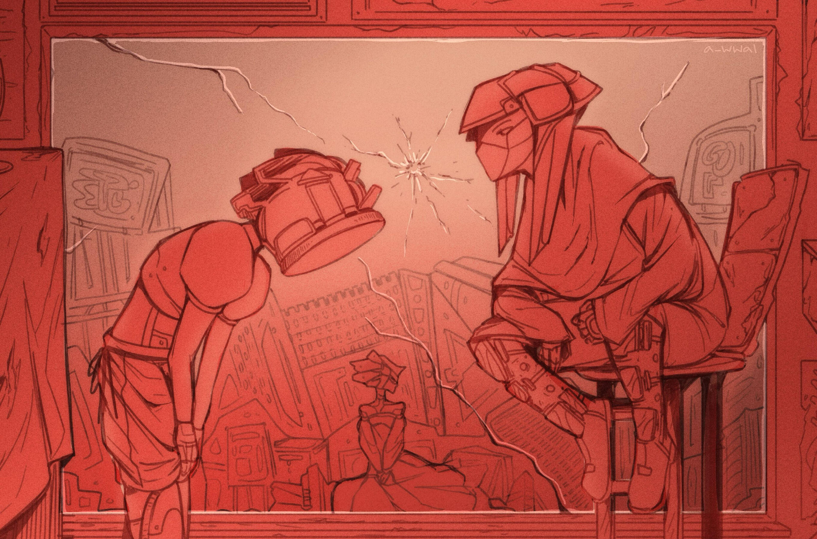 Concept for robotic characters in a dystopian setting